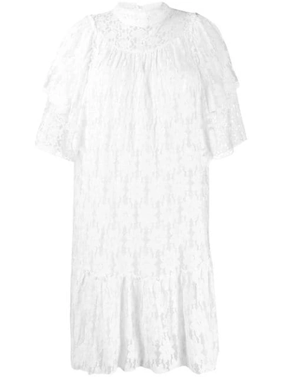 Isabel Marant Étoile Floral Lace Dress In White