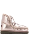 Mou Metallic Eskimo Boots In Spyral Camel