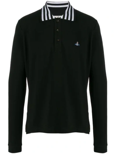 Vivienne Westwood Black Cotton Polo Shirt