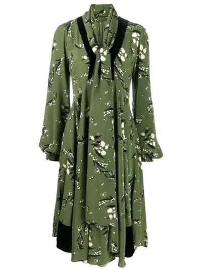 Etro Midikleid Mit Print In Green