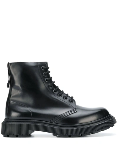 Adieu X Etudes Lace-up Boots In Black