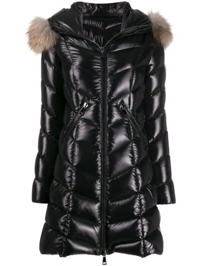 Moncler Hooded Padded Coat In 999
