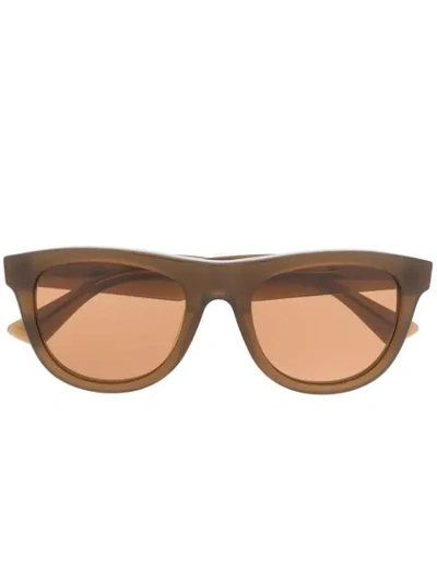 Bottega Veneta The Original 01 Sunglasses In 棕色