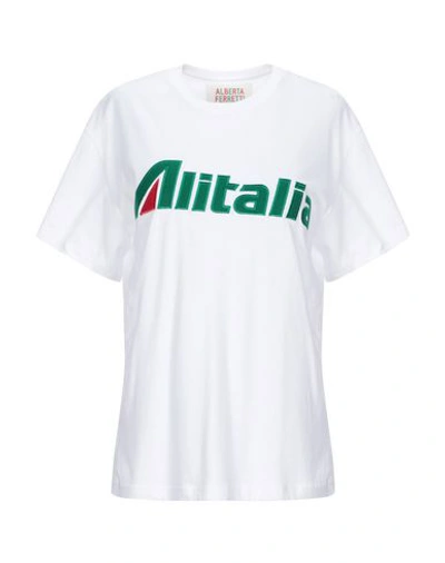 Alberta Ferretti T-shirts In White