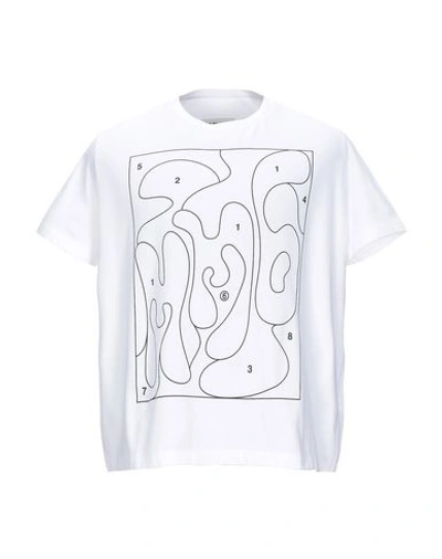 Mm6 Maison Margiela T-shirts In White