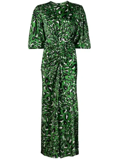 Alexandre Vauthier Abstract Pattern Dress In Green