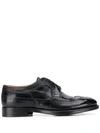 Alberto Fasciani Distressed Brogues In Black