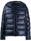 Peuterey Hooded Padded Jacket In Blue