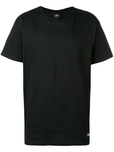 Les (art)ists Contrasting Print T-shirt In Black