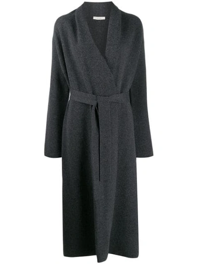 The Row Open Front Coat In Grey