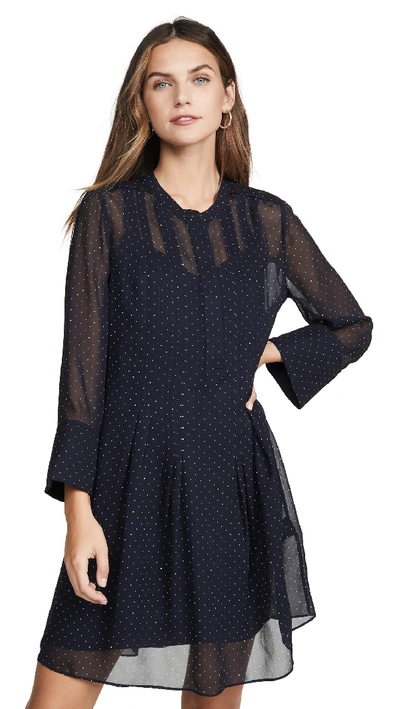 club monaco polka dot dress NEW CLUB MONACO Jowdie polka dot wrap dress 0