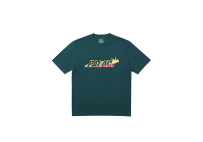 Pre-owned Palace  Lique T-shirt Dark Green