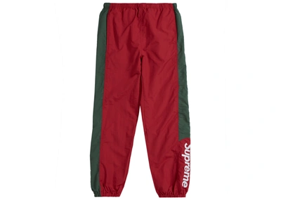 Pre-owned Supreme  Side Logo Track Pant Red