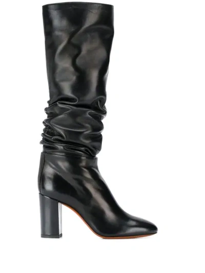 Santoni Knee-length Boots In Black