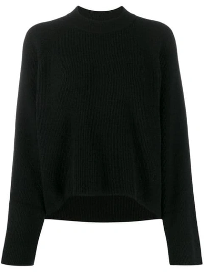 Petar Petrov Crew-neck Knit Sweater In Black
