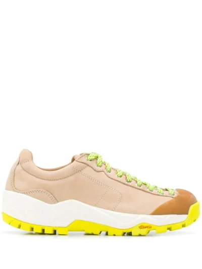 Diemme Contrast Shoelace Trainers In Neutrals