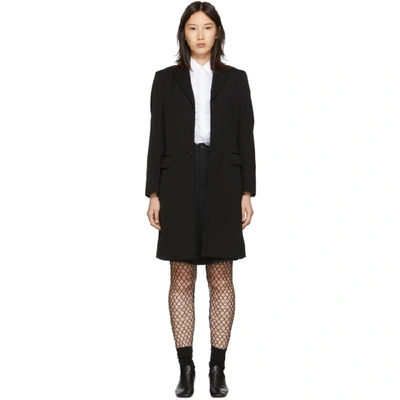 Comme Des Garçons Comme Des Garcons Black Wool Formal Coat In 1 Black