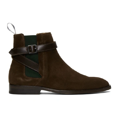 Ps By Paul Smith Brown Suede Harrow Chelsea Boots In 66 Brown