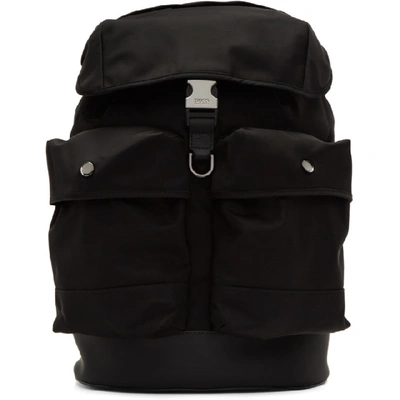 Hugo Boss Boss Black Multi-pocket Backpack In 001black