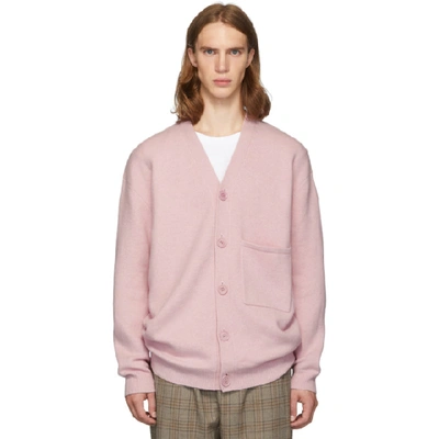 Tibi Ssense Exclusive Pink Cashmere Oversized Cardigan In Pink Lemona