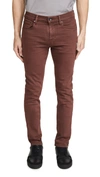 7 For All Mankind Paxtyn Skinny Fit Stretch Twill Performance Pants In Cabernet
