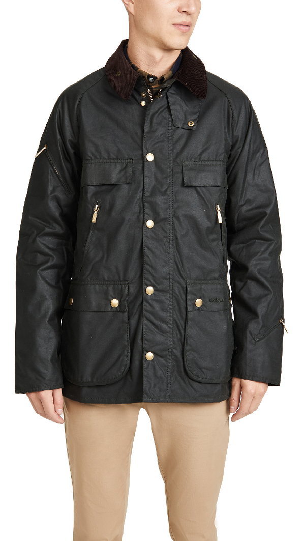 barbour icons bedale waxed cotton jacket