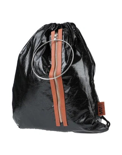 Mm6 Maison Margiela Backpacks In Black