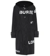 Burberry Polperro Horseferry Print Hooded Jacket In Black