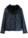 Aspesi Waterproof Hooded Jacket In 96101 Blu Navy