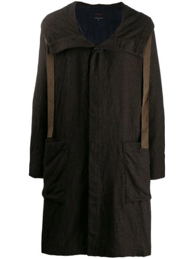Ziggy Chen Micro-pattern Coat In Black