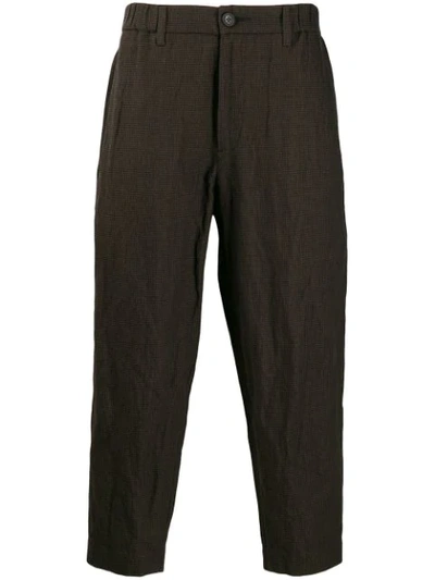 Ziggy Chen Straight-fit Trousers In Brown