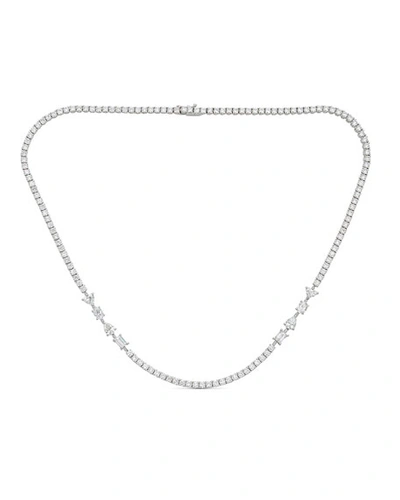 Zydo Hope 18k White Gold Mixed-cut 4-diamond Short Necklace