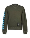 Dsquared2 Sweatshirts In Military Green