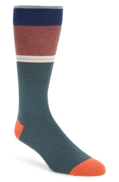 Ted Baker Hopewell Striped Socks In Beige