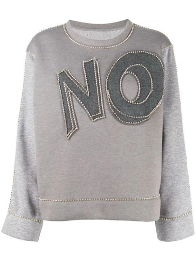 Viktor & Rolf The Immaculate No Ii Sweatshirt In Grey