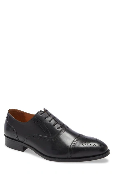 Ike Behar Men's Jared Brogue Leather Oxford Shoes In Black