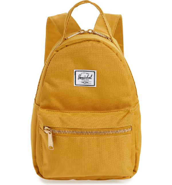 herschel yellow mini backpack