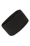 Allsaints Cardigan Stitch Headband In Cinder Black Marl