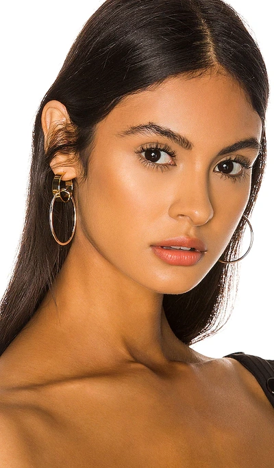 Jenny Bird Imogen Double Hoop Earrings In Gold