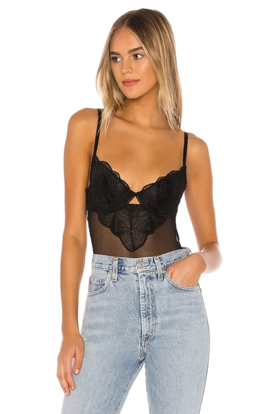 Kat The Label Zephyr Bodysuit In Black