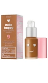 Benefit Cosmetics Mini Hello Happy Flawless Brightening Liquid Foundation In 09 Deep Neutral
