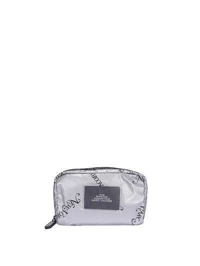 Marc Jacobs The Ripstop New York Magazine Cosmetic Pouch In Silver