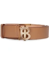 Burberry Monogram Motif Leather Belt In Brown