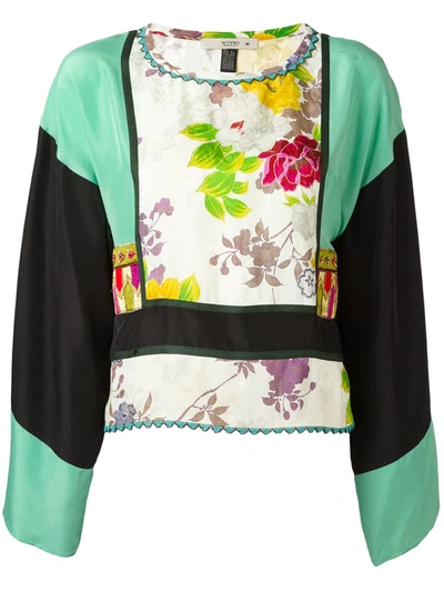 Etro Floral Print Tunic In Multicolour