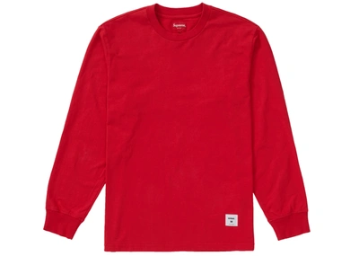 Pre-owned Supreme Trademark L/s Top Red