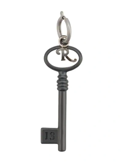 Raf Simons Key Charm In Metallic