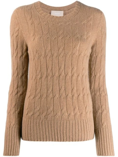 Drumohr Cable-knit Jumper In Neutrals
