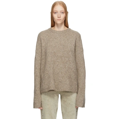 Totême Toteme Brown Cashmere And Mohair Oversized Biella