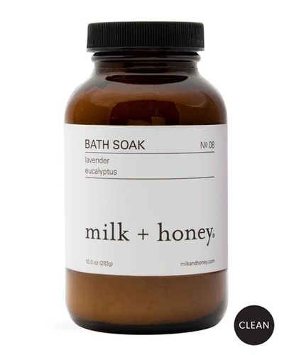 Milk + Honey Bath Soak No.08 (lavender & Eucalyptus), 10 Oz. / 283g