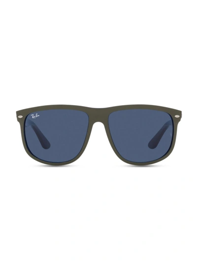 Ray Ban Rb4147 56mm Square Sunglasses In Blue